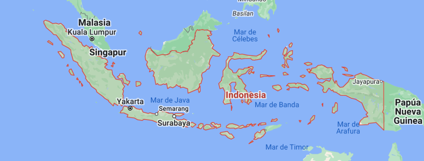 mapa indonesia
