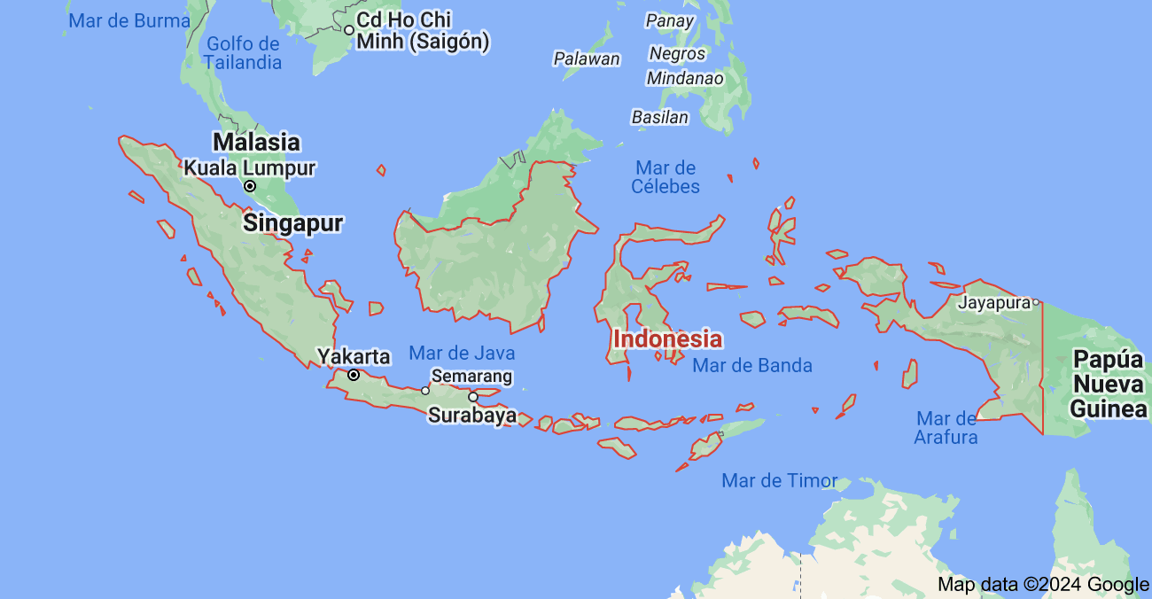mapa indonesia
